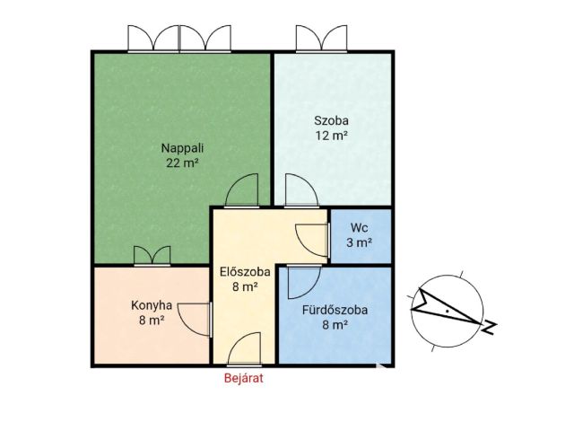 Citadellára néző belvárosi lakás eladó